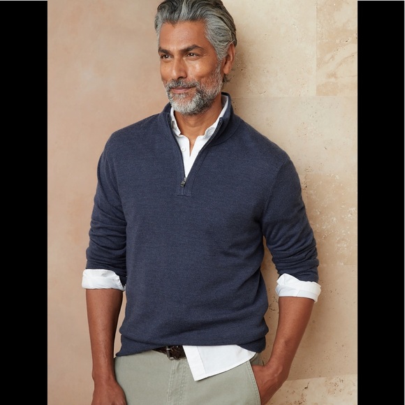 Banana Republic Other - Men’s Banana Republic Merino Quarter-zip pullover